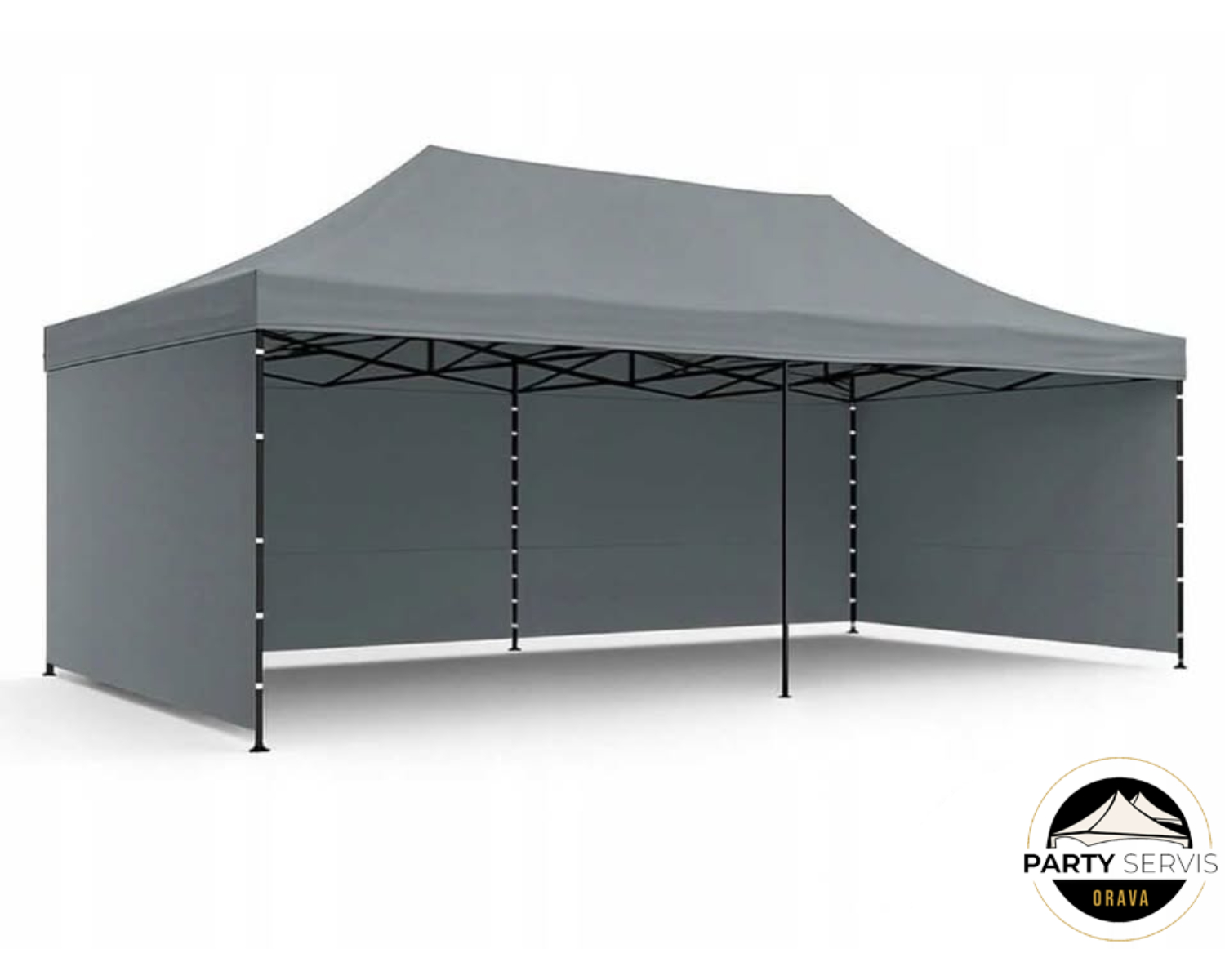 Sivý stan Happy 6x3m